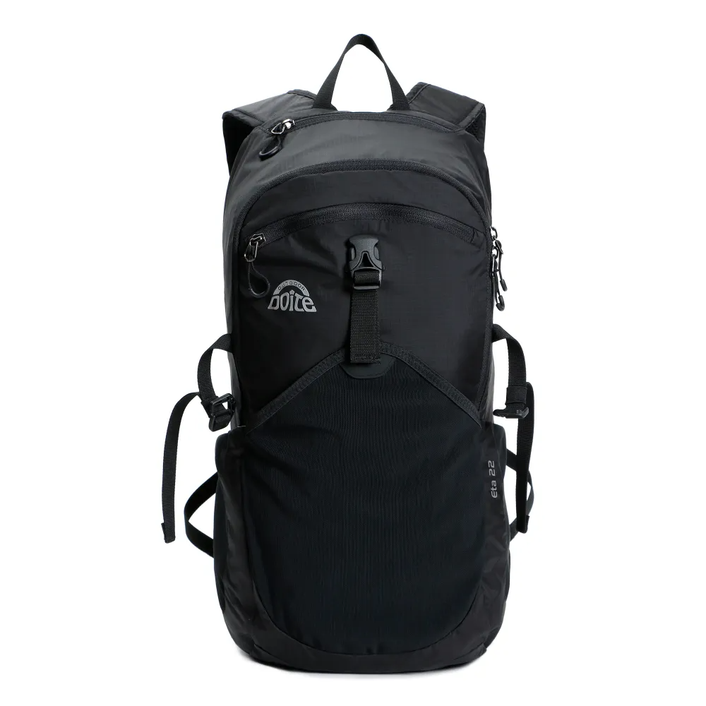 MOCHILA COMPACTABLE DOITE ETA NEGRA | 22 LITROS