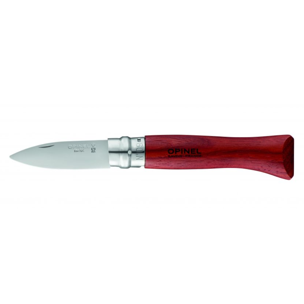CUCHILLO PARA OSTRAS OPINEL N°9 MANGO PALO ROJO