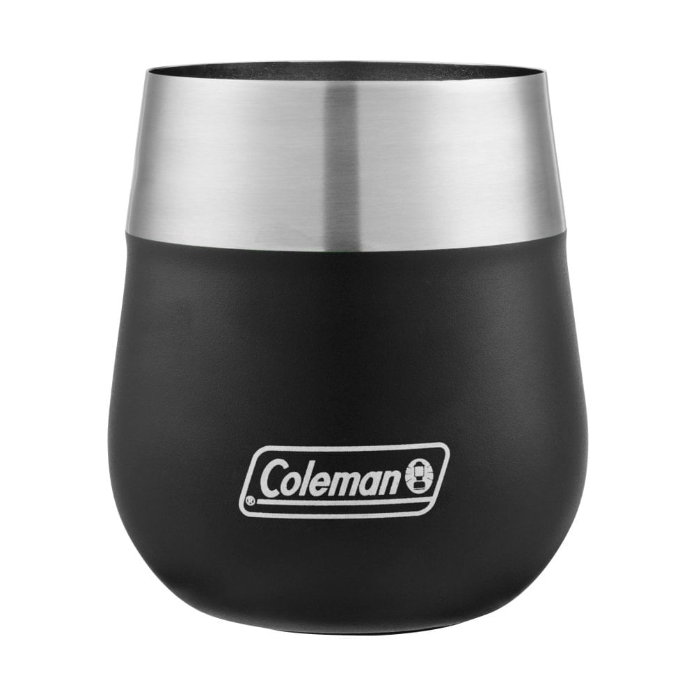 VASO DE VINO COLEMAN CLARET ACERO INOX 384ML NEGRO
