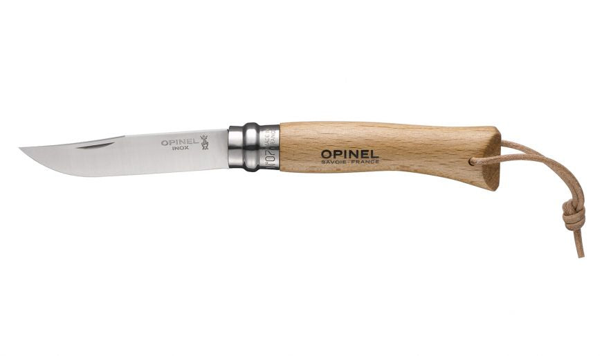 CUCHILLO OPINEL N°7 CON LAZO DE CUERO