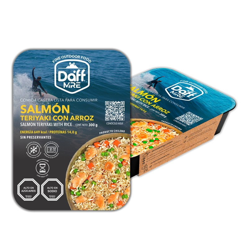 RACIÓN DAFF SALMÓN TERIYAKI ARROZ | 300 GRS